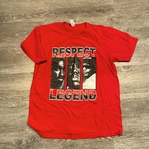 American Apparel Red tupac biggie n eazy e T- shirt XL
